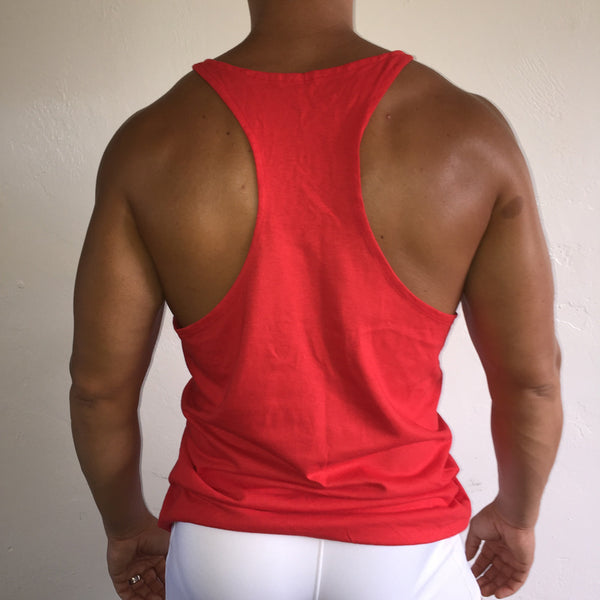 Muscle Tank Red / Silver